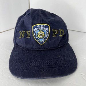 NYPD City Of New York Police Department Navy Blue‎ Shield Hat Cap Adjustable